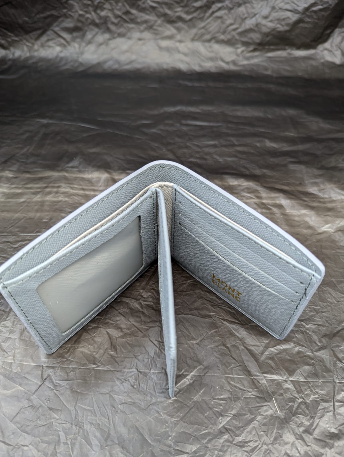MONT BLANC WALLET NAVY GREY