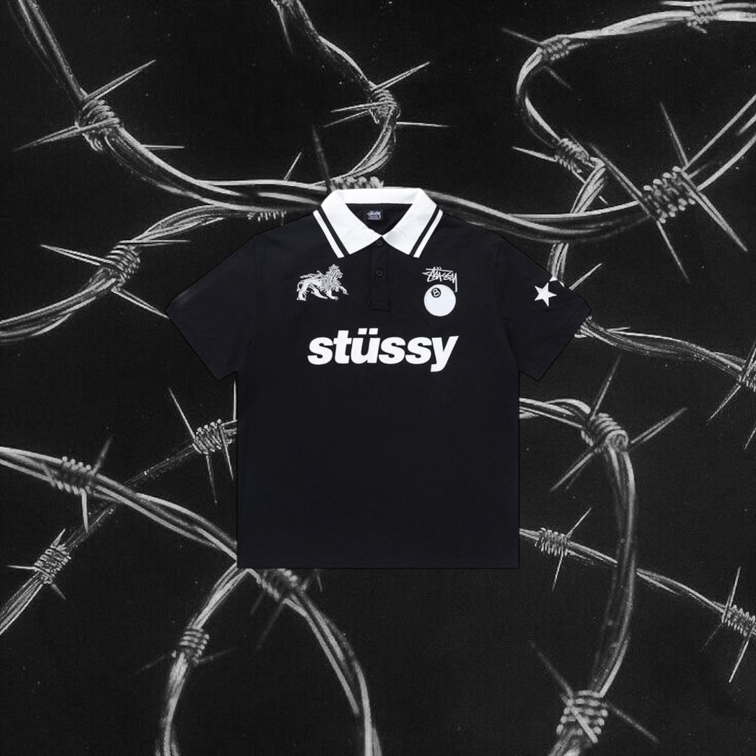 Stussy 8 Ball Football Polo