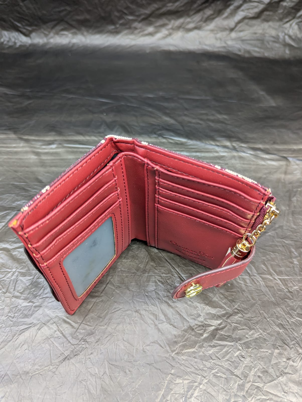 DIOR WALLET RED