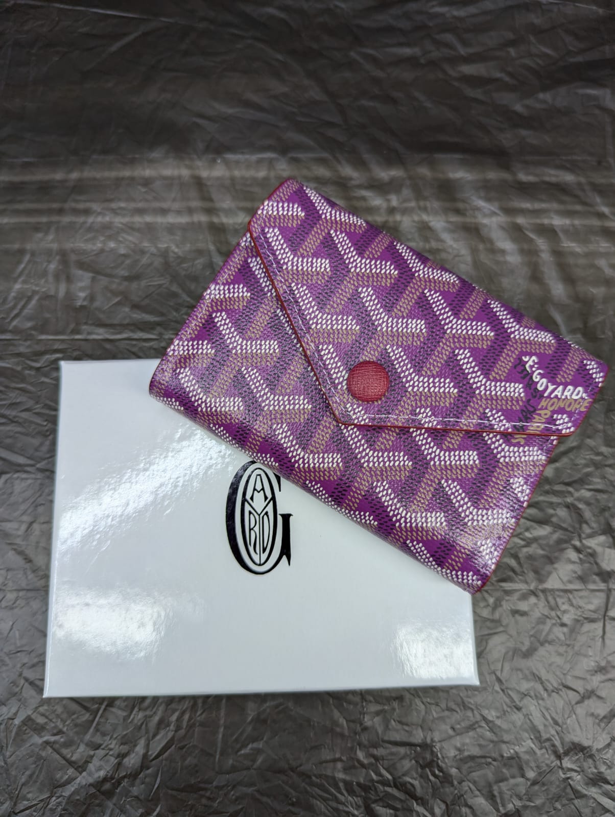 GOYARD Card Holder PURPLE