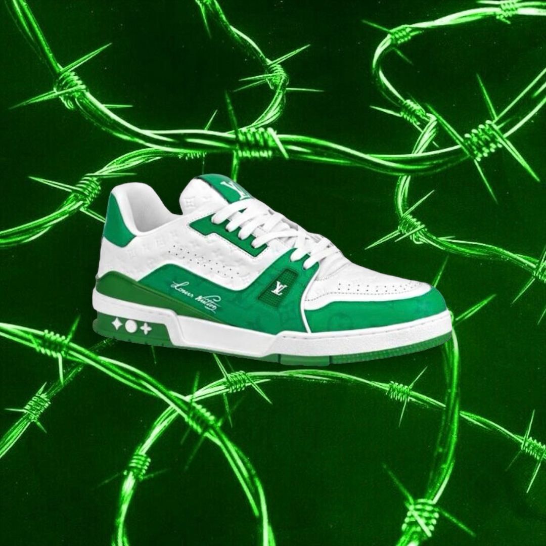 Louis Vuitton Trainer #54 Signature Green White