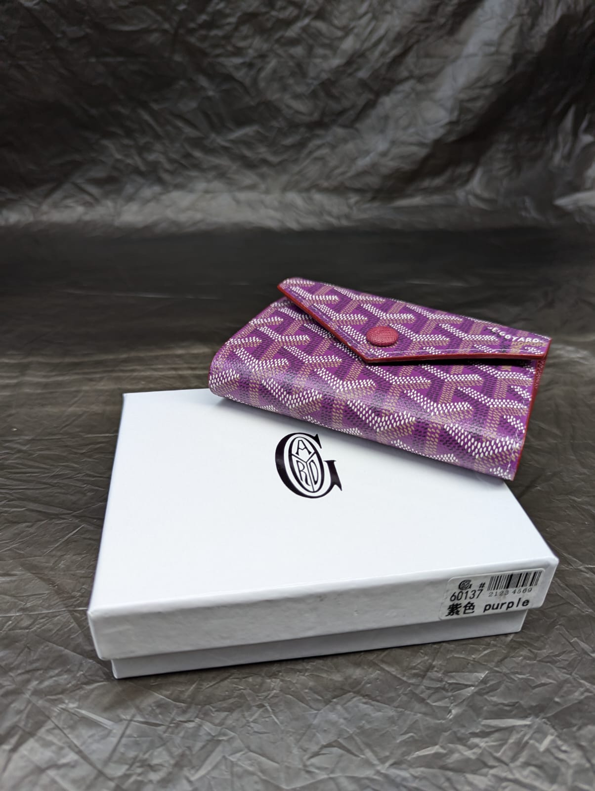 GOYARD Card Holder PURPLE