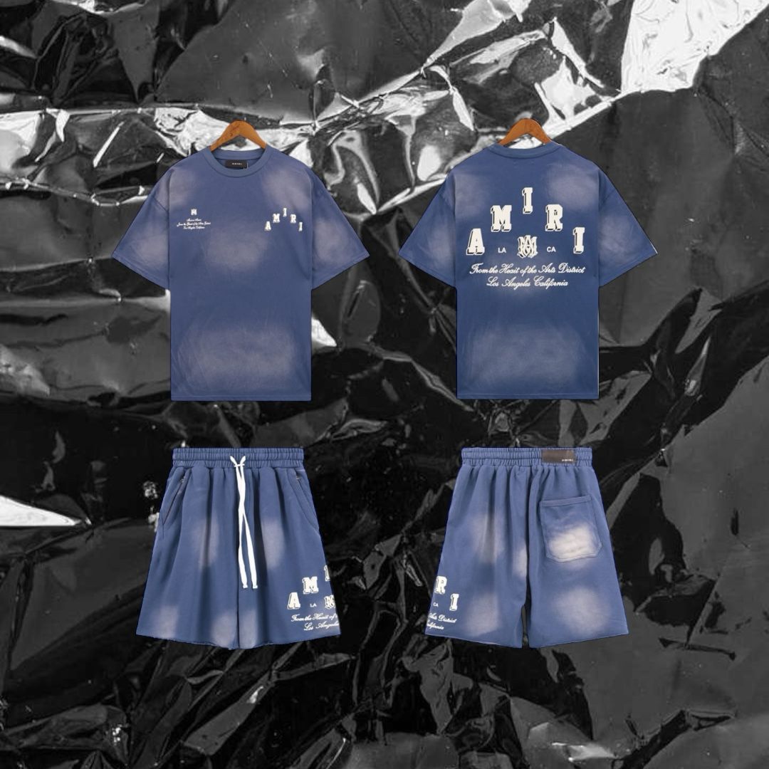 Amiri shirt and shorts set