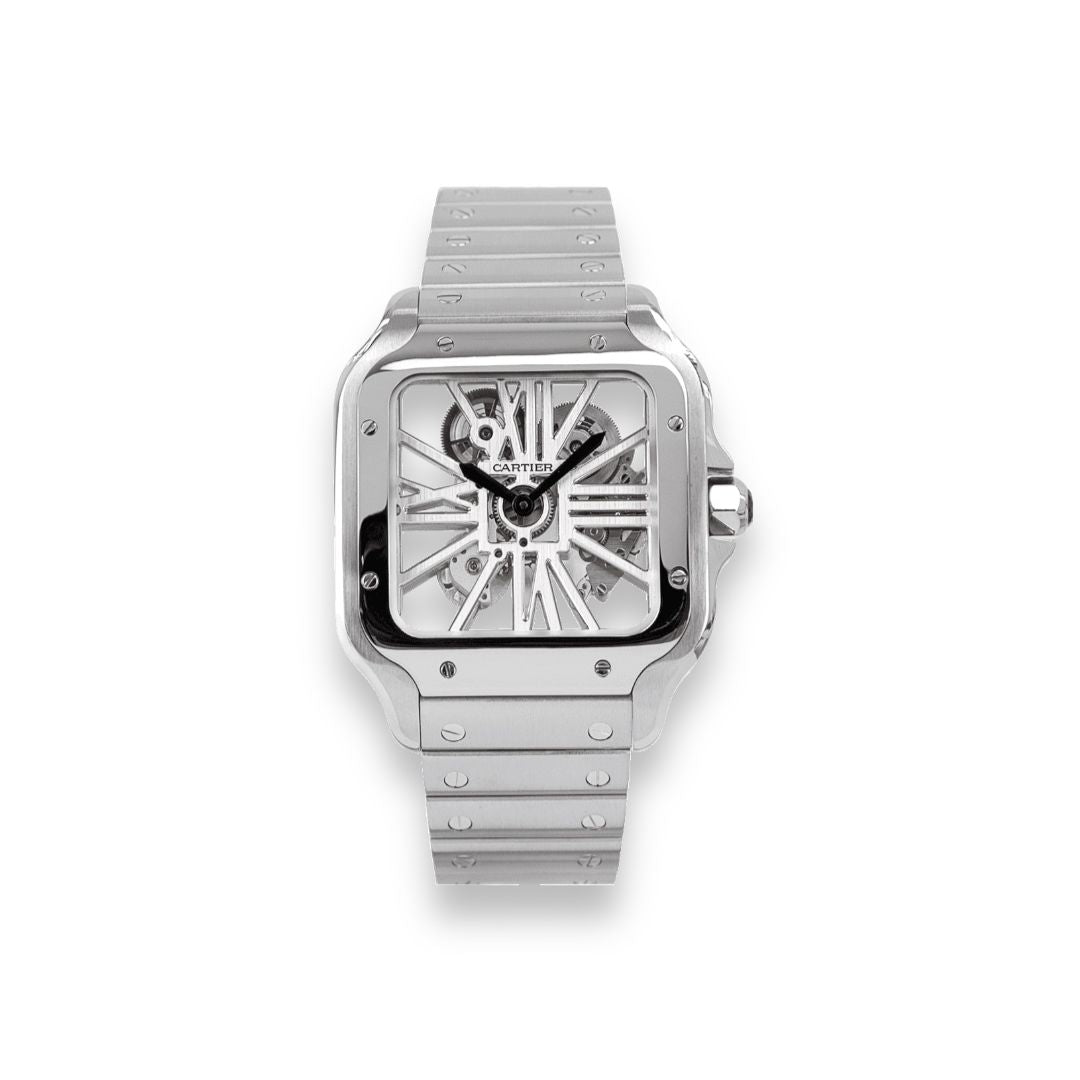 SANTOS DE CARTIER SKELETON WATCH