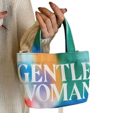 Mini Gentle Woman Canvas Niche Cross body Bag