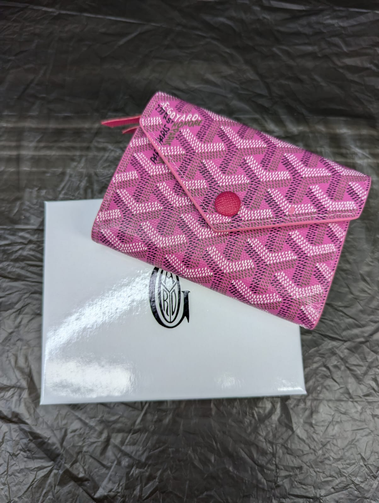 GOYARD Card Holder PLUM RED