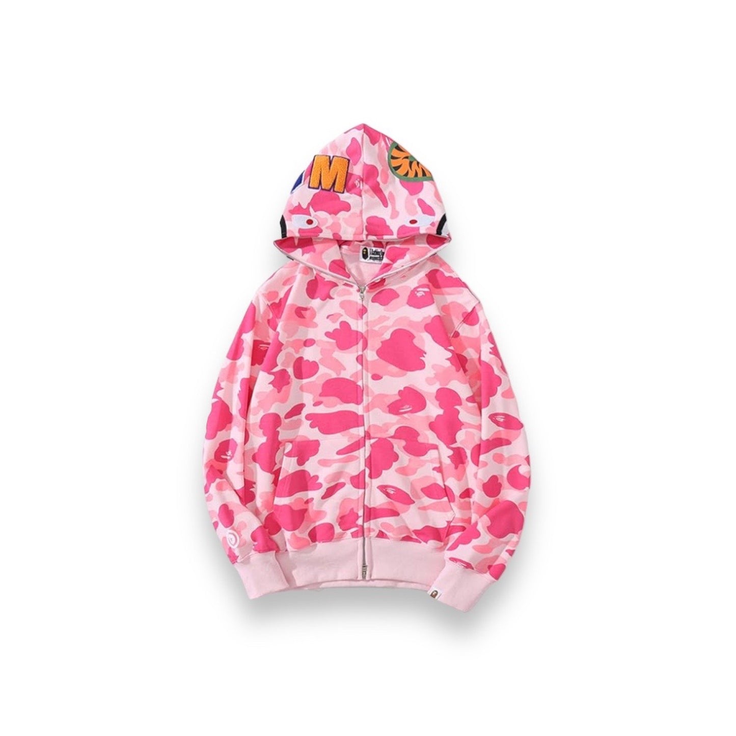bape shark zip up hoodie