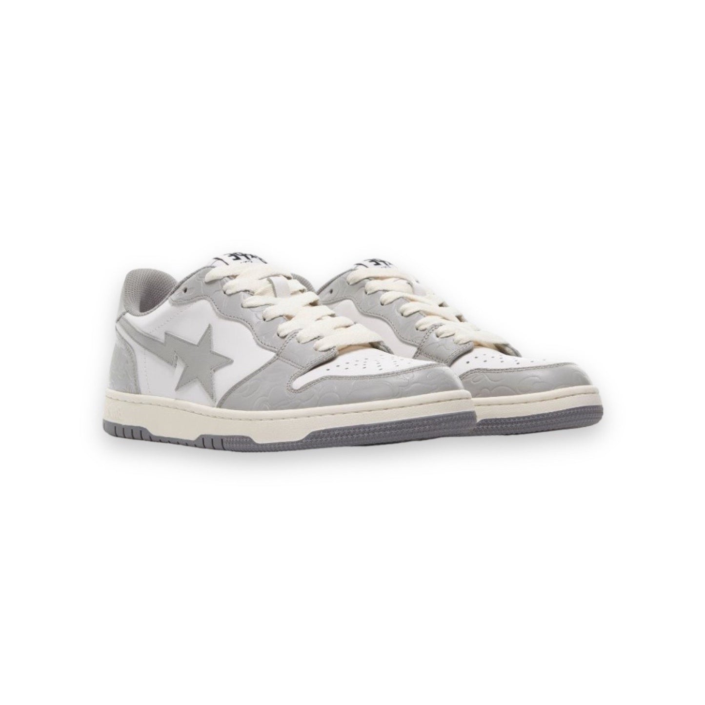 bape court sta white gray