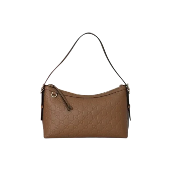 Gucci Burgundy Small GG Emblem Shoulder Bag