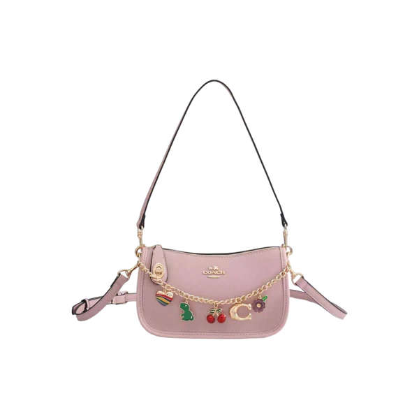 Coach pink Charm Chain Shoulder Bag