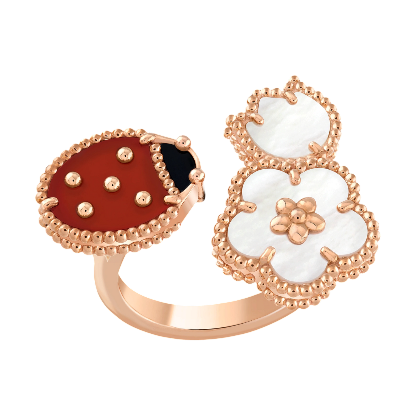VCA Lucky Spring Between the Finger ring