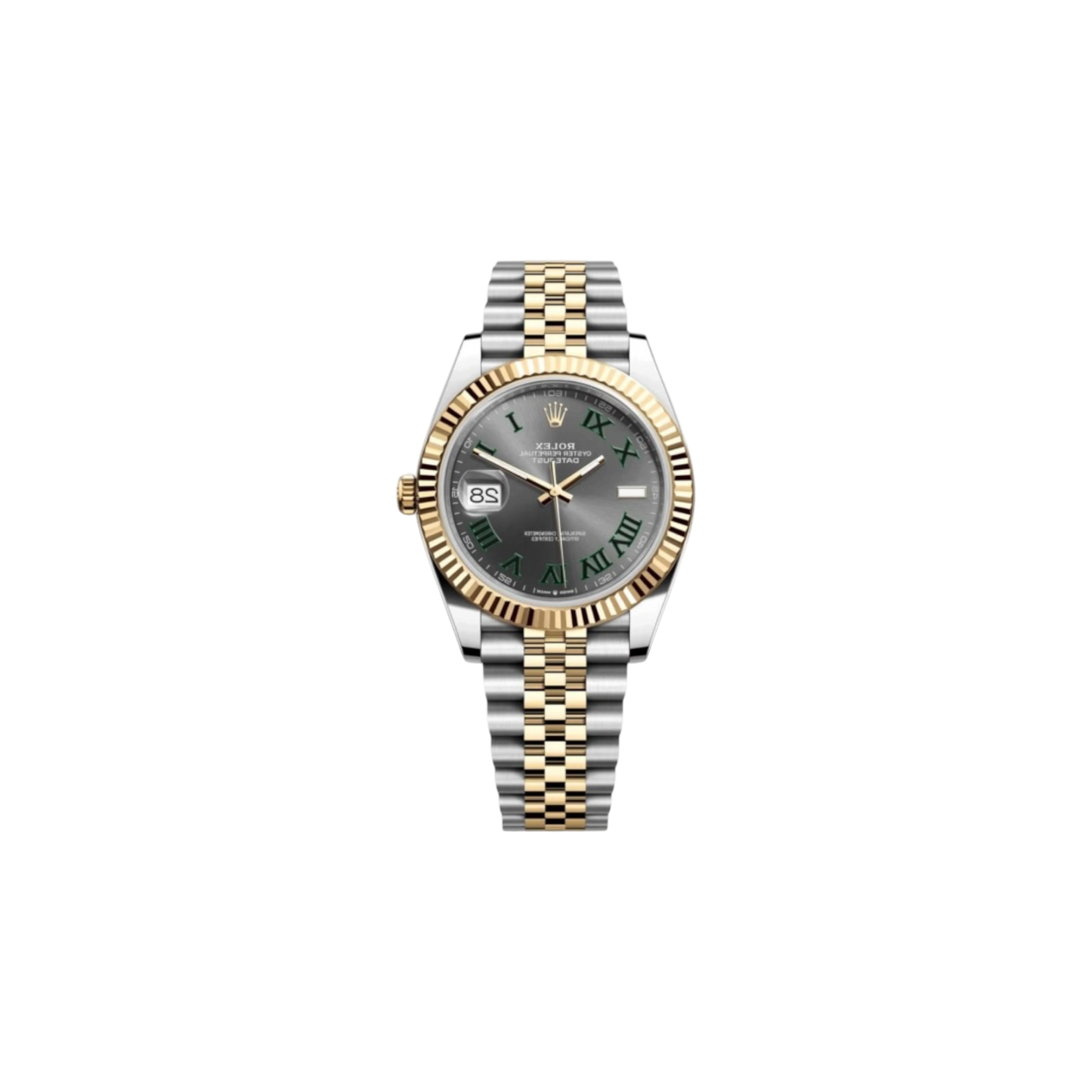 Rolex Datejust 36 Wimbledon Dial Yellow Gold & Steel Jubilee Bracelet