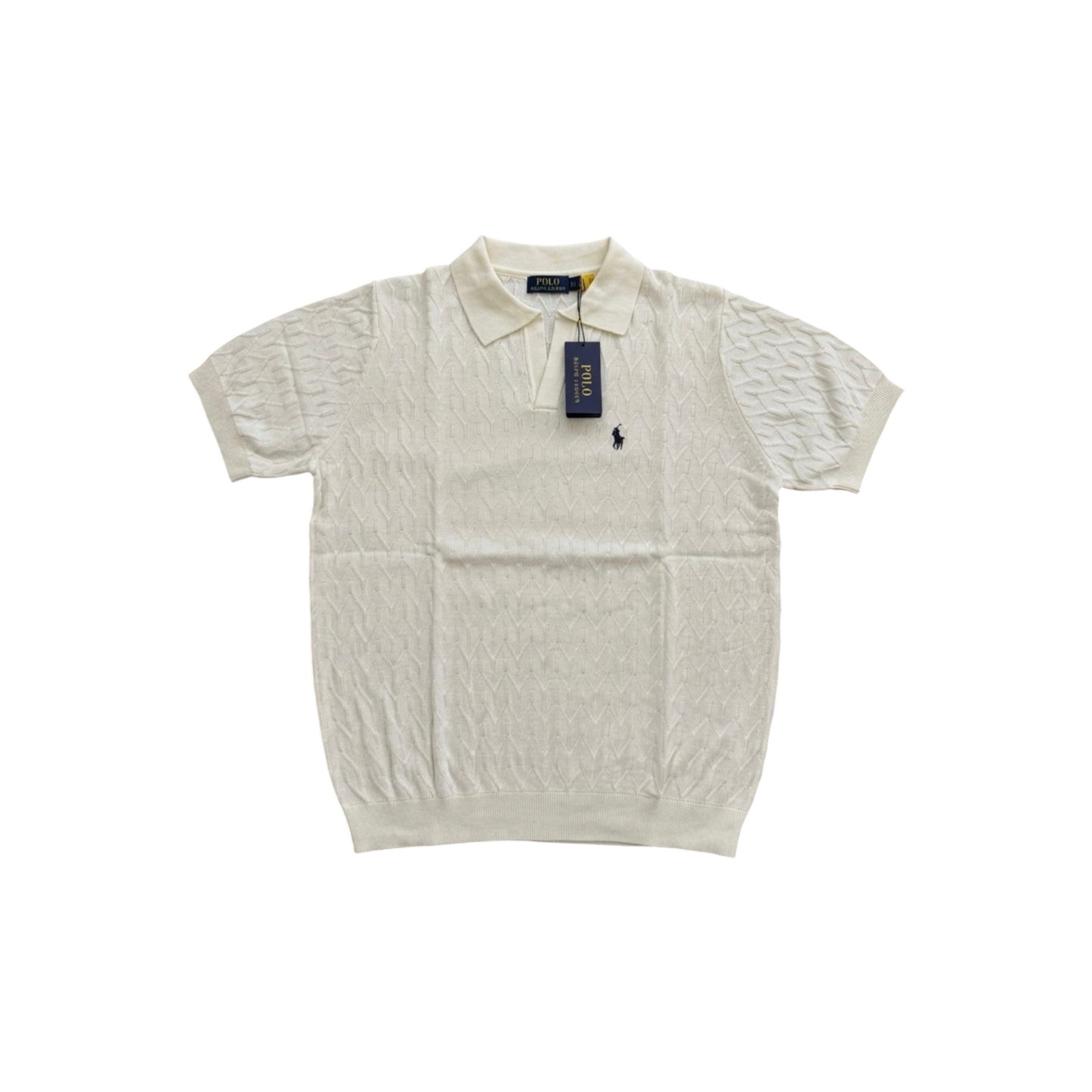 Polo Ralph Lauren Cropped cable-knit Polo Shirt
