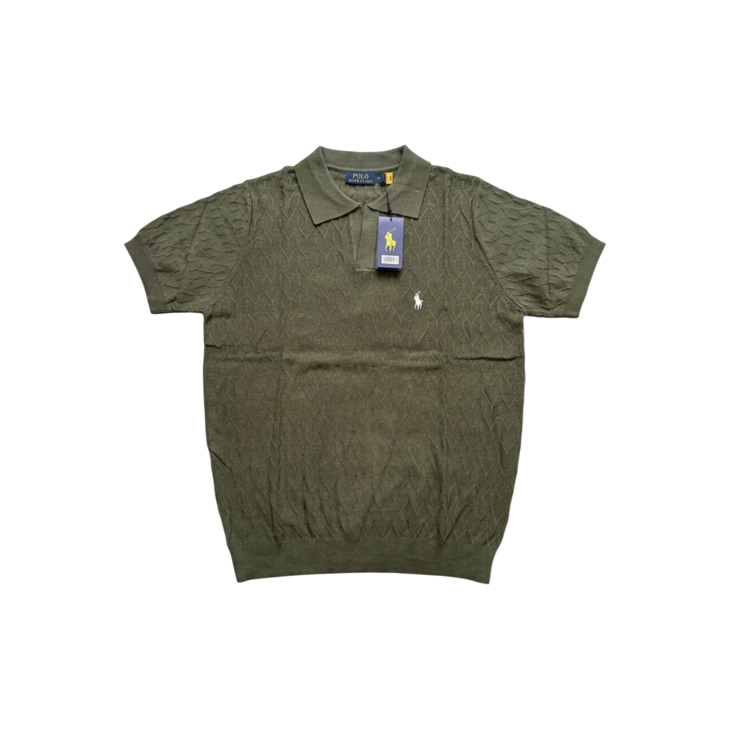 Polo Ralph Lauren Cropped cable-knit Polo Shirt