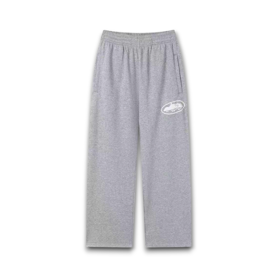 Corteiz Island Puff Print Open Hem Sweatpant