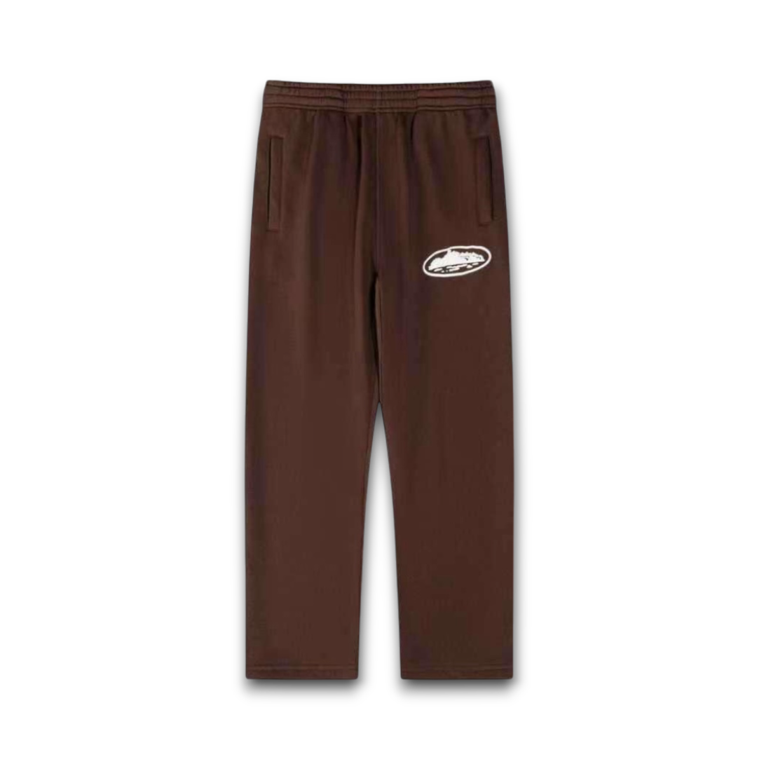 Corteiz Island Puff Print Open Hem Sweatpant