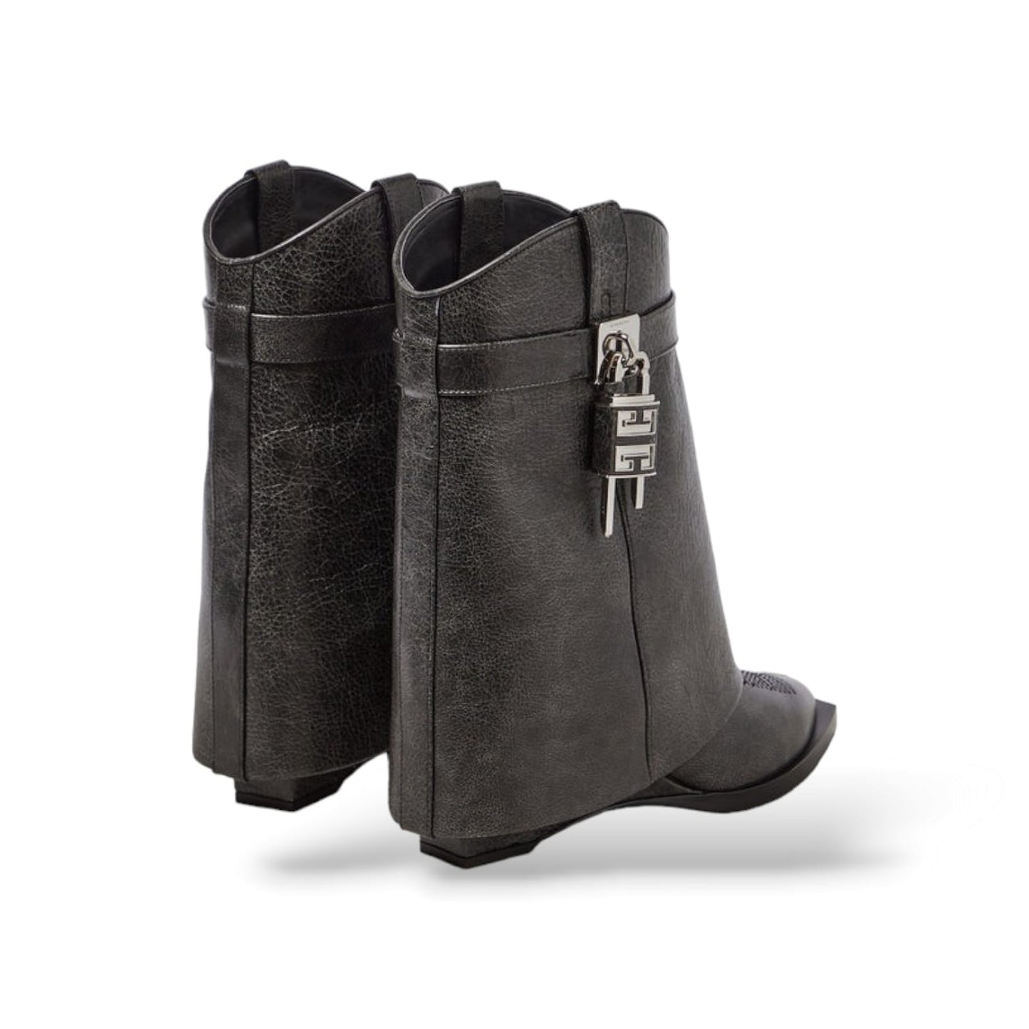GIVENCHY Shark Lock leather ankle boots