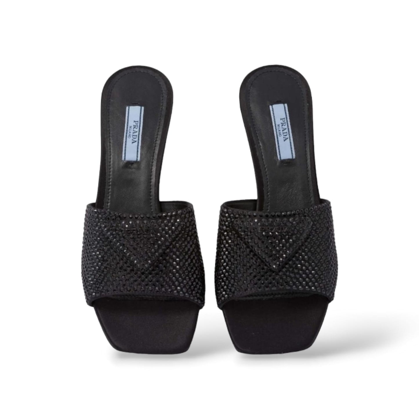 Prada crystal embellished open-toe mules