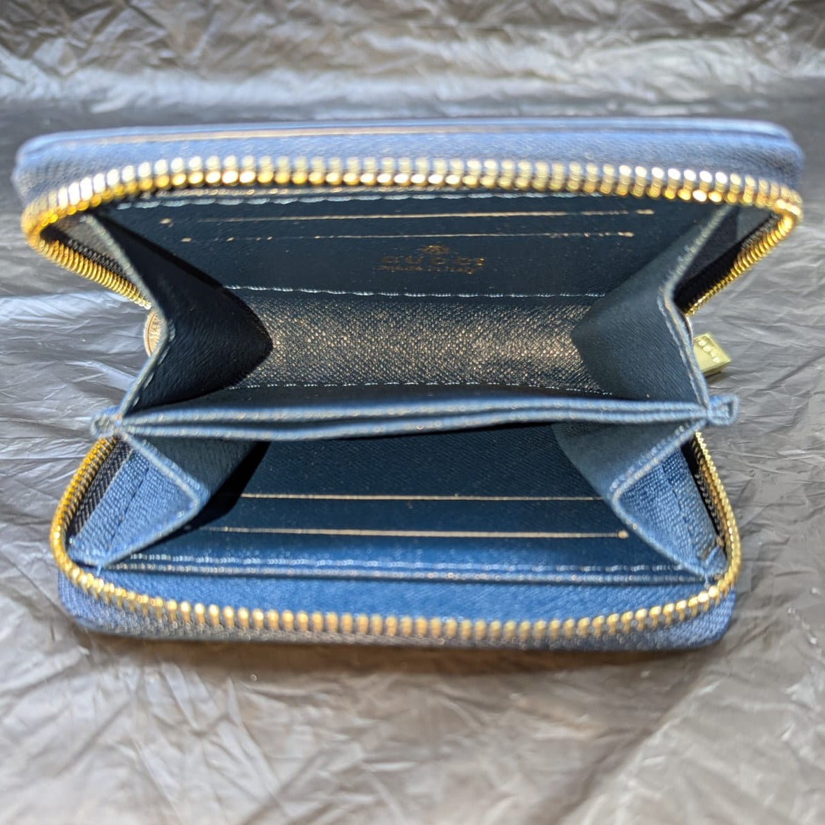GUCCI Zippy Coin Purse BLUE