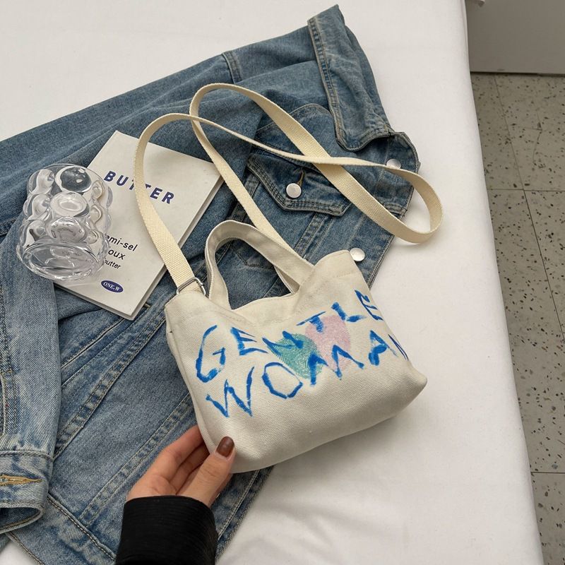 Mini Gentle Woman Canvas Niche Cross body Bag