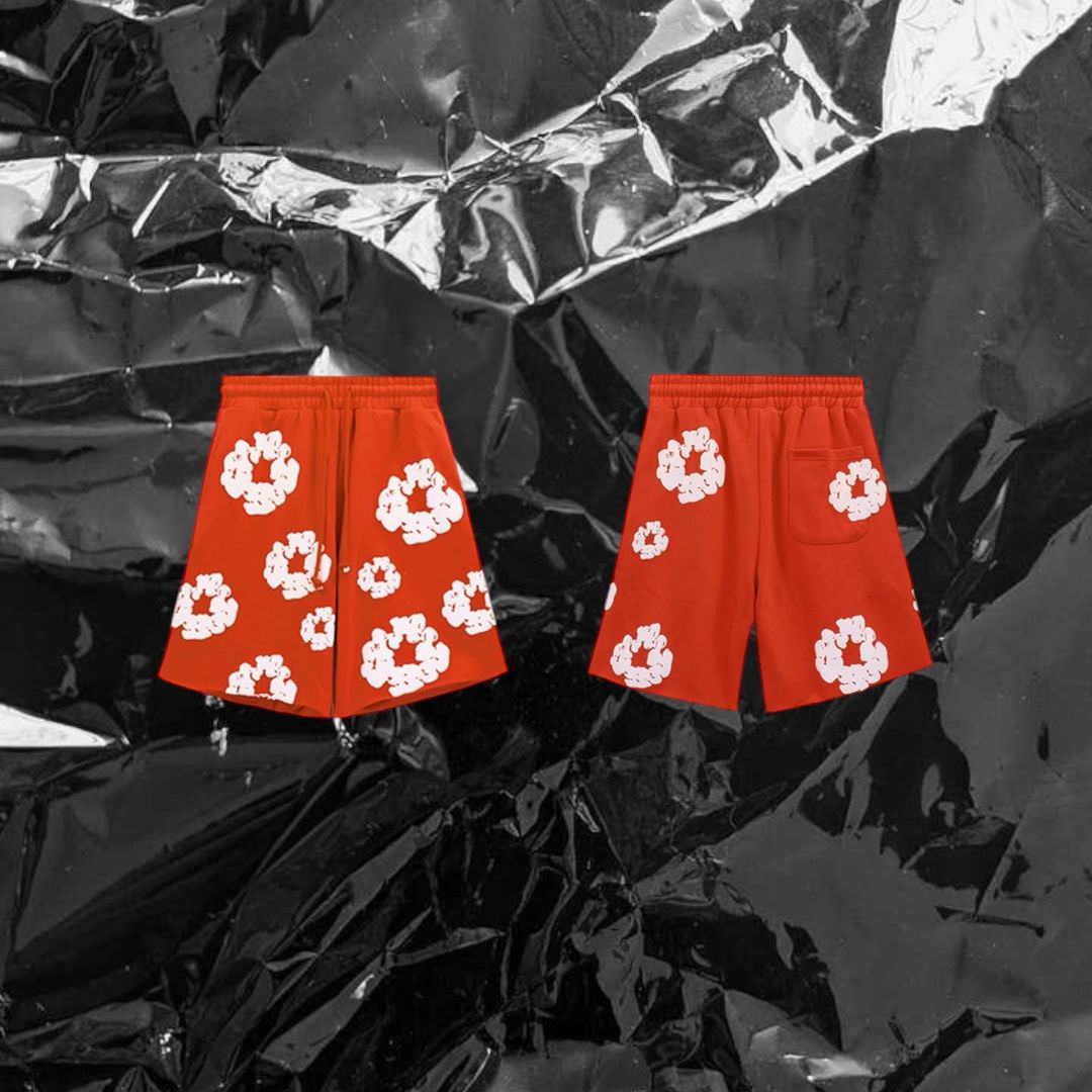 DENIM TEARS THE COTTON WREATH SHORTS