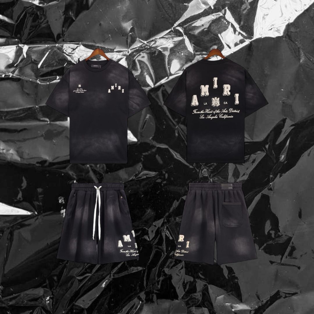 Amiri shirt and shorts set