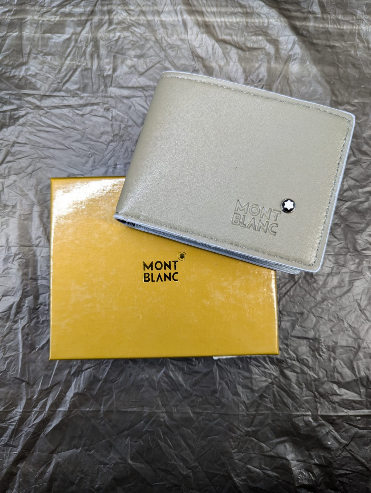 MONT BLANC WALLET NAVY GREY