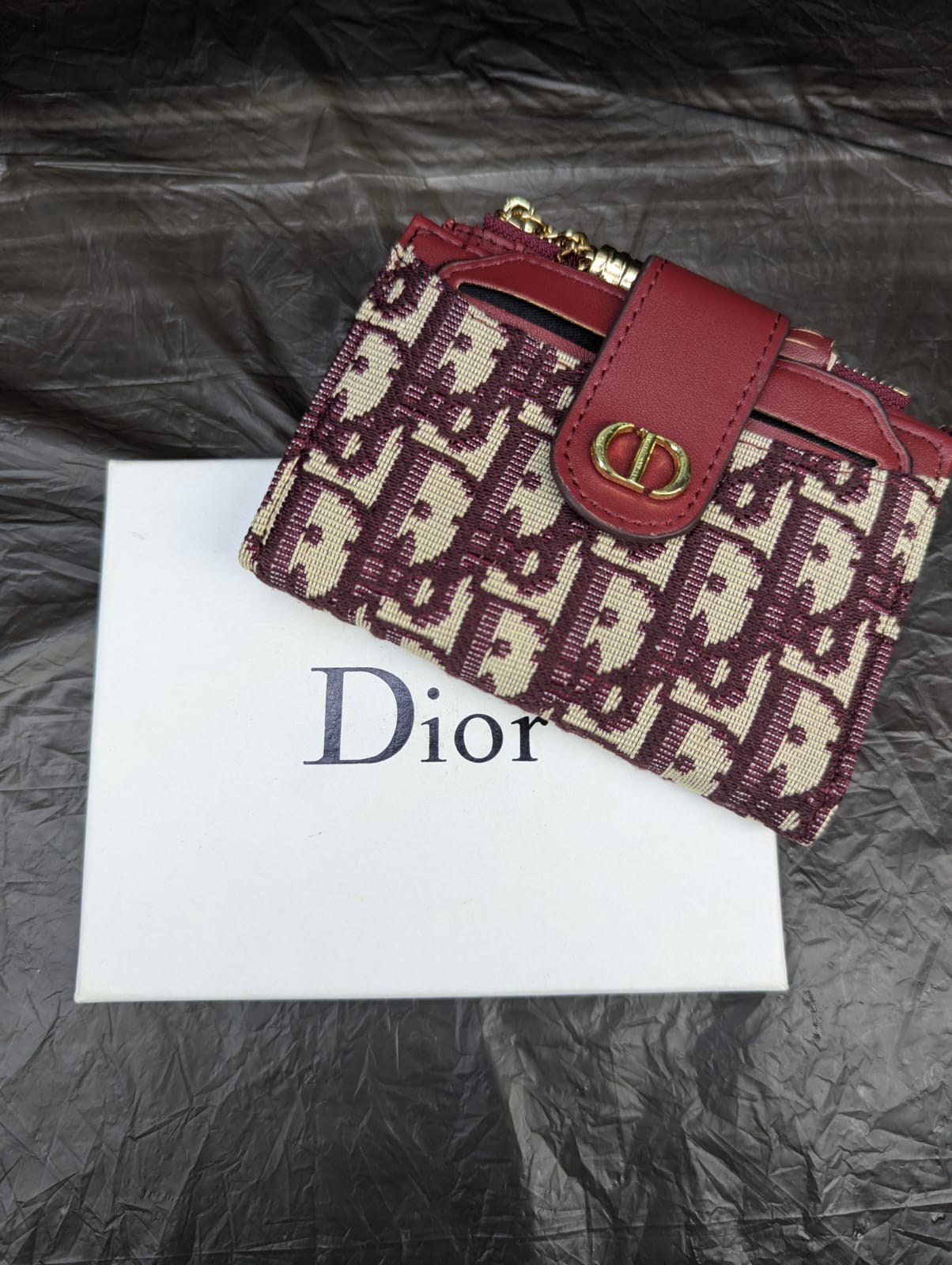 DIOR WALLET RED