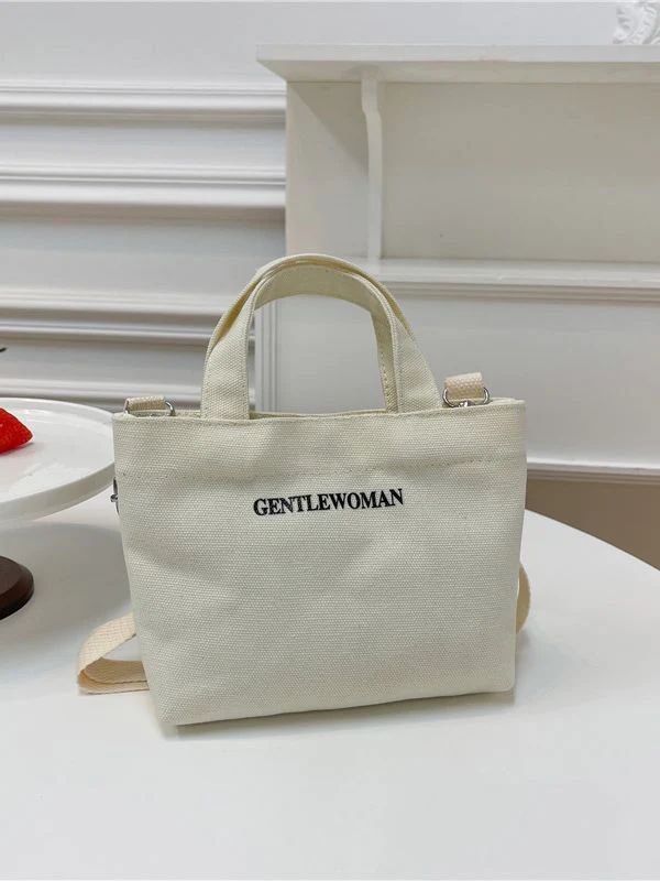 Mini Gentle Woman Canvas Niche Cross body Bag