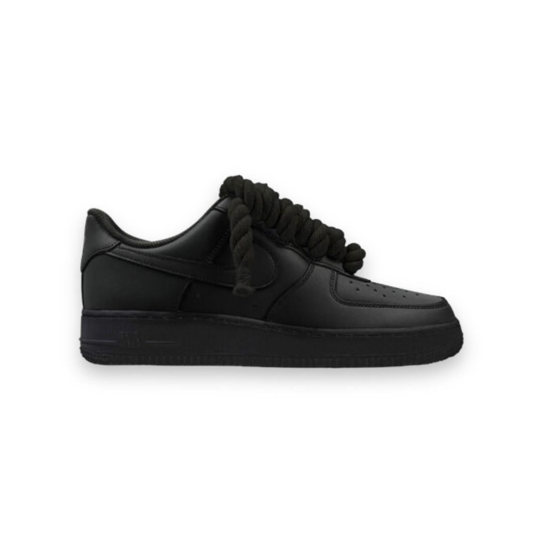 Nike Air Force 1 Black Rope Laces