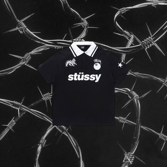 Stussy 8 Ball Football Polo