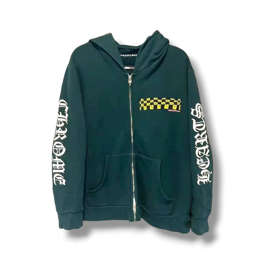 Chrome Hearts Antidote Dagger Zip Hoodie Green