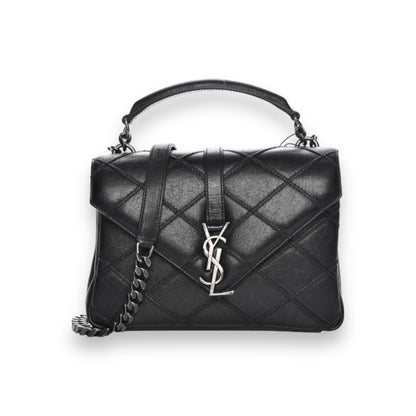 Saint Laurent Quilted College Shoulder Bag