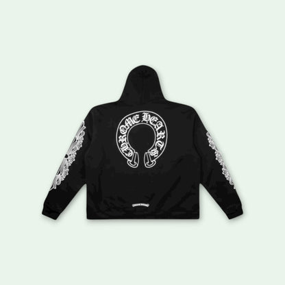 chrome hearts zip up hoodie