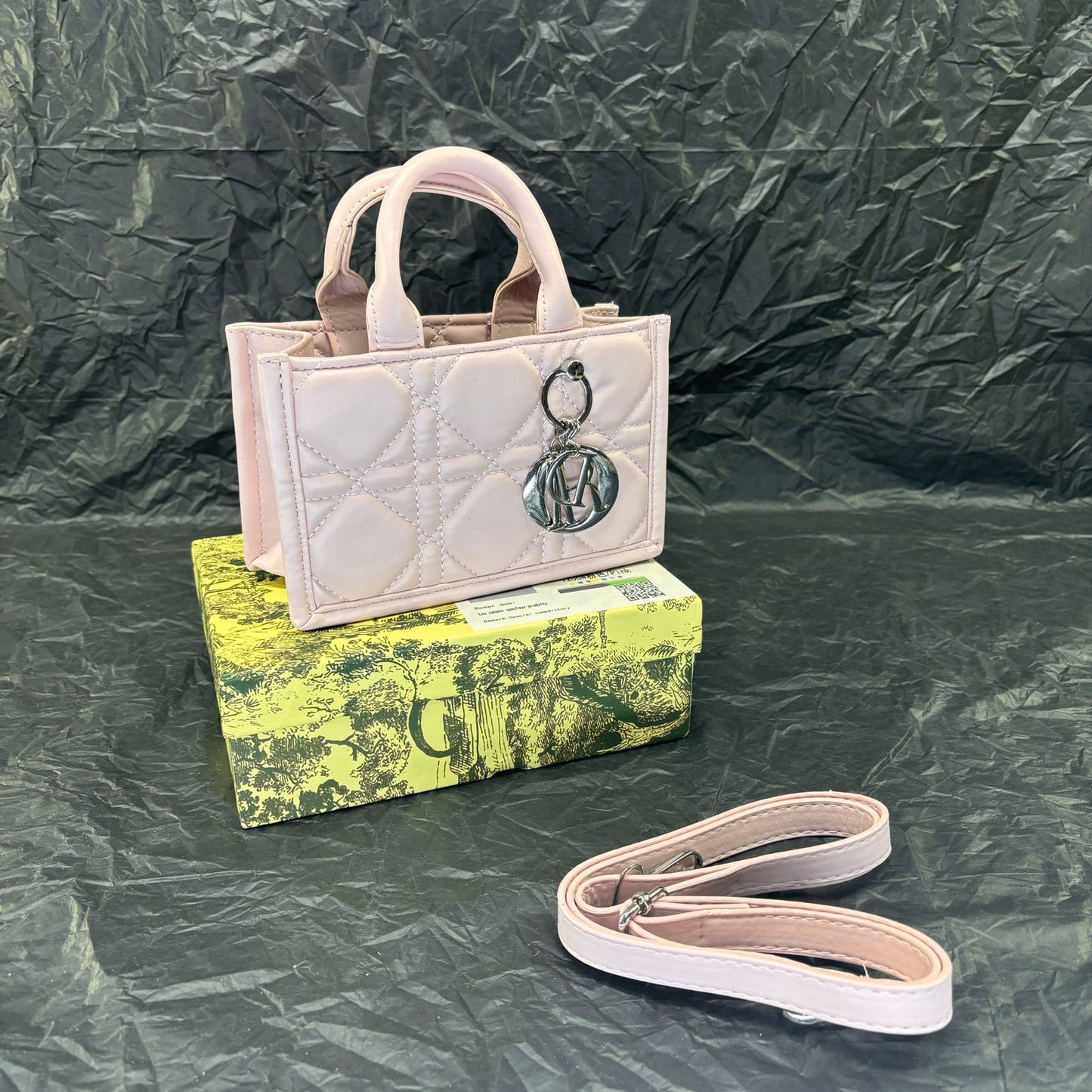 Mini Dior Book Tote Blush Pink