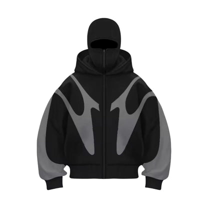 Outlaws balaclava zip up hoodie