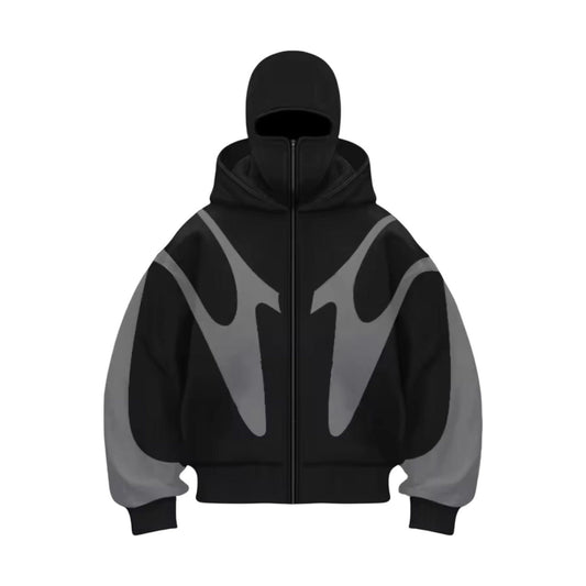Outlaws balaclava zip up hoodie