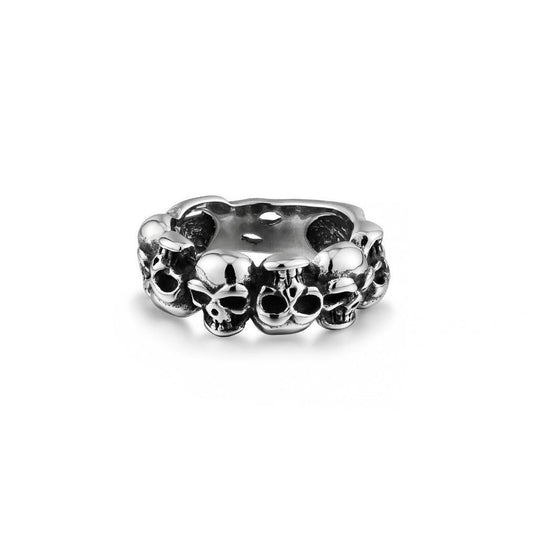 Rolling Skulls Ring