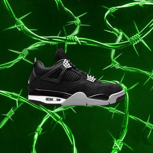 Jordan 4 black canvas