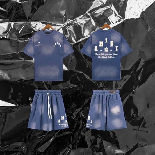 Amiri shirt and shorts set