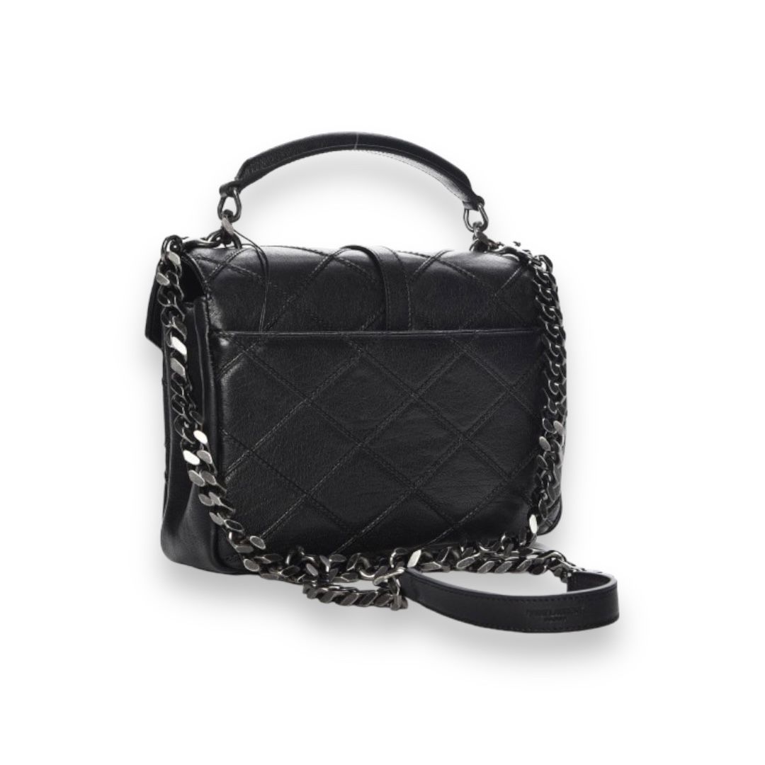 Saint Laurent Quilted College Shoulder Bag