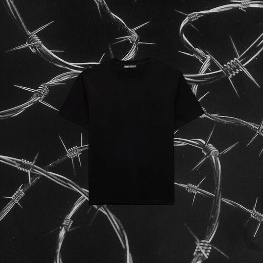 Plain black T-shirt