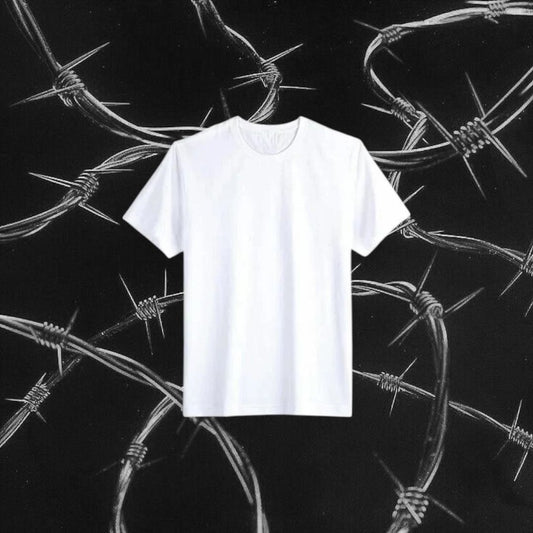 Plain white T-shirt