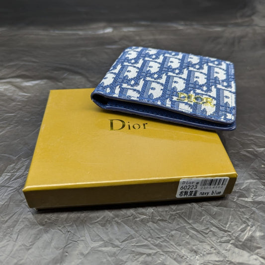 DIOR WALLET NAVY BLUE