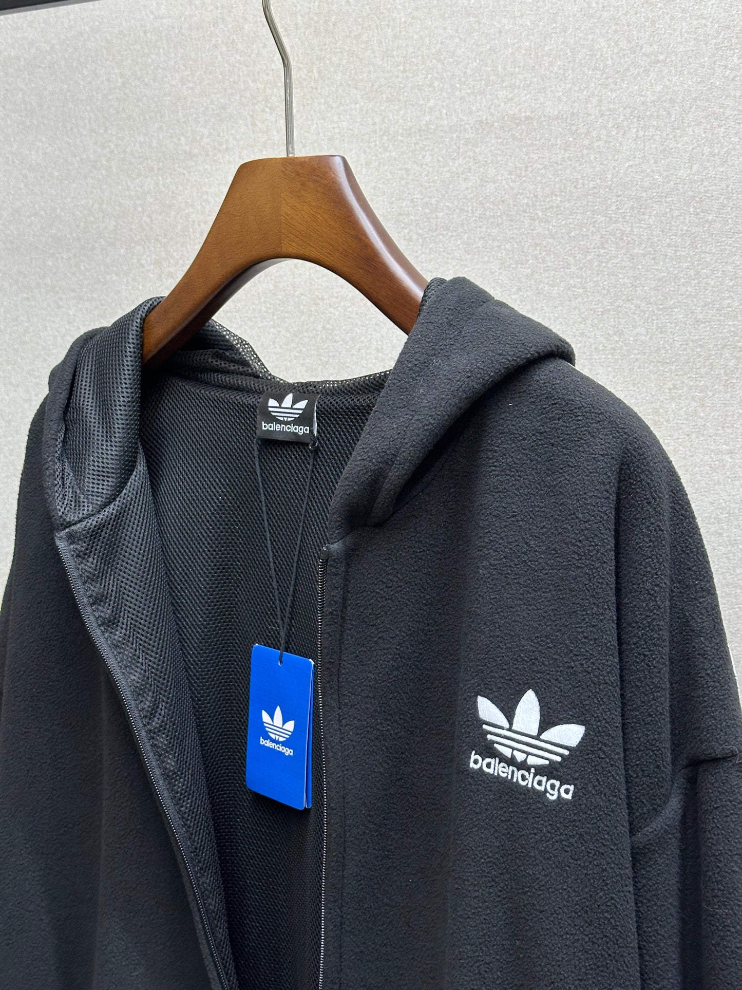 BALENCIAGA ADIDAS ZIP UP HOODIE