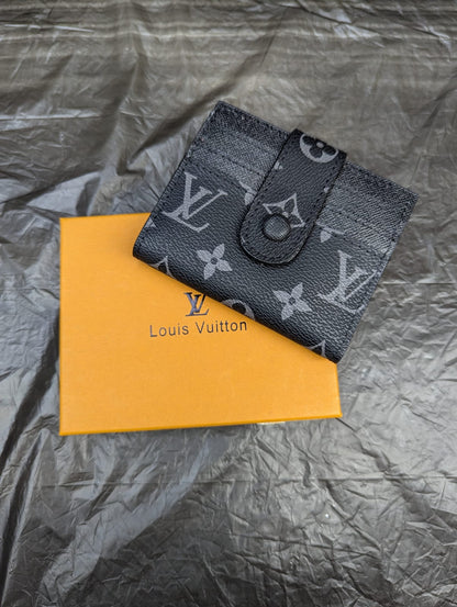 TWO FOLD LV POCKET ORGANIZER BLACK