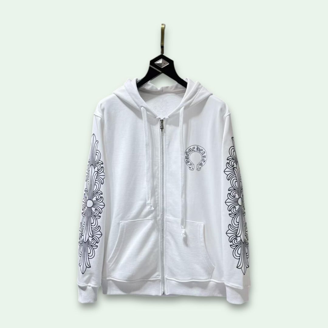 Chrome  Zip Up Hoodie