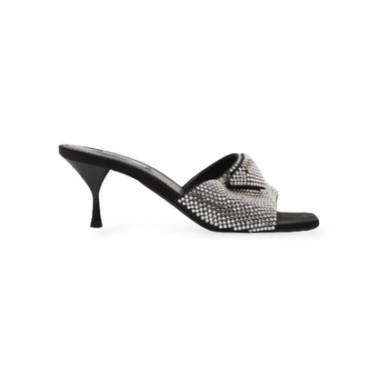 Prada crystal embellished open-toe mules