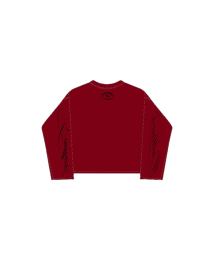 OUTLAWS CULT  Signature long sleeve Cherry Red