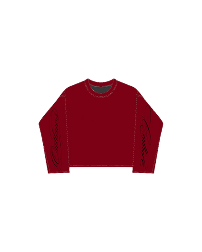 OUTLAWS CULT  Signature long sleeve Cherry Red